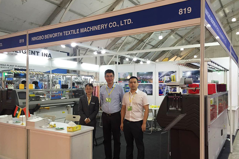 Beworth in Myanmar textile exhibition 2017