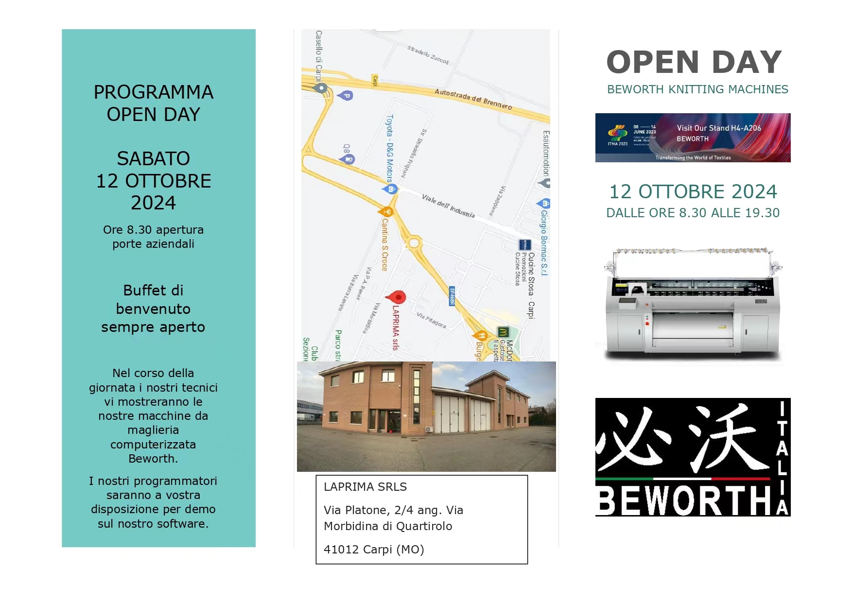 OCT.12, 2024, OPEN DAY IN CARPI, ITALY